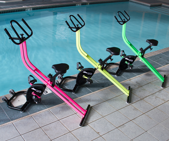 pool bike, water spin class